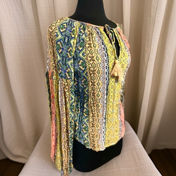 Fox and gray boho blouse - Picture 2 of 5